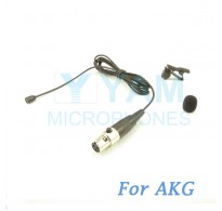 YAM Black LM2-C3A Lavalier Microphone For AKG Wireless Microphone