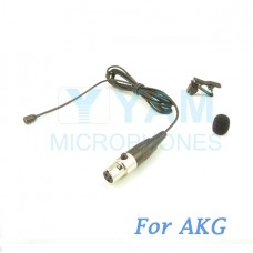 YAM Black LM2-C3A Lavalier Microphone For AKG Wireless Microphone