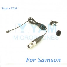 YAM Black LM2-C3N Lavalier Microphone For SAMSON Wireless Microphone