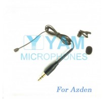 YAM Black LM2-C4AZ Lavalier Microphone For Azden Wireless Microphone