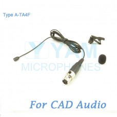 YAM Black LM2-C4CA Lavalier Microphone For CAD Audio Wireless Microphone