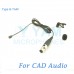 YAM Black LM2-C4CA Lavalier Microphone For CAD Audio Wireless Microphone