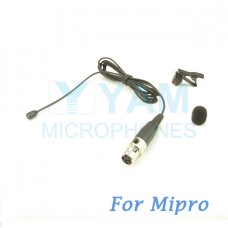 YAM Black LM2-C4M Lavalier Microphone For Mipro Wireless Mirophone
