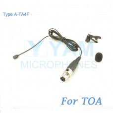 YAM Black LM2-C4O Lavalier Microphone For TOA Wireless Microphone
