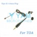 YAM Black LM2-C4O Lavalier Microphone For TOA Wireless Microphone