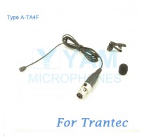 YAM Black LM2-C4R Lavalier Microphone For Trantec Wireless Microphone