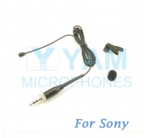 YAM Black LM2-C4W Lavalier Microphone For  SONY Wireless Mirophones