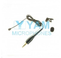 YAM Black LM2-C4UT Lavalier Microphone With 3.5mm Plug For Wireless Audio System PC Recorder