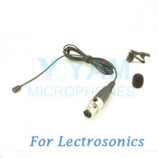YAM Black LM2-C5L Lavalier Microphone For Lectrosonics Wireless Microphone