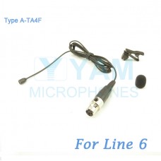 YAM Black LM2-C6K Lavalier Microphone For Line 6 Wireless Microphone