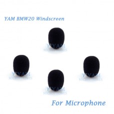 YAM BMW20 Mic Foam Windscreen For Black Headset Lapel Tie-clip Microphones