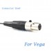 YAM Black EM1-C4G Headset Microphone For Vega Wireless Microphone