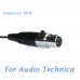 YAM Black LM5-C4AT Lavalier Microphone For Audio Technica Wireless Microphone