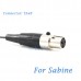YAM Black LM5-C4SA Lavalier Microphone For Sabine Wireless Microphone