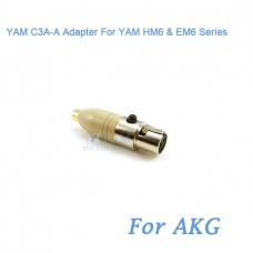 YAM C3A-A Adapter FOR YAM HM6 and EM6 Fit AKG Bodypack Transmitter