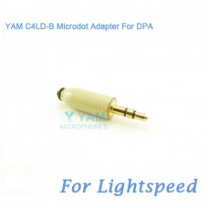 YAM C4LD-B Microdot Adapter FOR DPA Fit Lightspeed Bodypack Transmitter