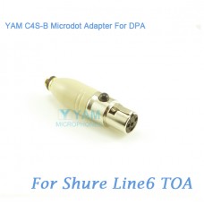 YAM C4S-B Microdot Adapter FOR DPA Fit Shure Line6 TOA Bodypack Transmitter