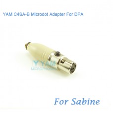YAM C4SA-B Microdot Adapter FOR DPA Fit Sabine Bodypack Transmitter