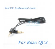 YAM CA3 Replacement Cable cord for Bose Quiet Comfort 3 QC3 Headphones