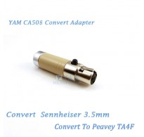 YAM CA508 Convert Sennheiser 3.5mm to Peavey TA4F Bodypack Transmitter