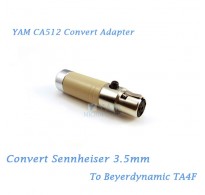 YAM CA512 Convert Sennheiser 3.5mm to Beyerdynamic TA4F Bodypack Transmitter