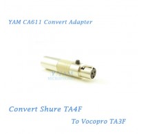 YAM CA611 Convert Shure TA4F to Vocopro TA3F Wireless Bodypack Transmitter