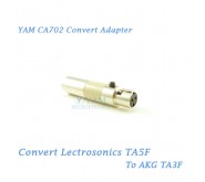 YAM CA702 Convert Lectrosonics TA5F to AKG TA3F Wireless Bodypack Transmitter