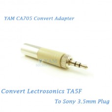YAM CA705 Convert Lectrosonics TA5F to Sony 3.5mm Wireless Bodypack Transmitter
