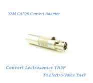 YAM CA706 Convert Lectrosonics TA5F to Electro Voice TA4F Wireless Bodypack Transmitter