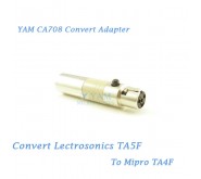 YAM CA708 Convert Lectrosonics TA5F to  Mipro TA4F Wireless Bodypack Transmitter