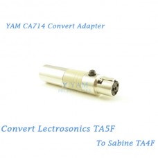 YAM CA714 Convert Lectrosonics TA5F to Sabine TA4F Wireless Bodypack Transmitter