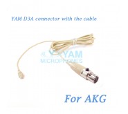 YAM D3A Connector with the Cable For HM5 fit AKG Wireless Microphones