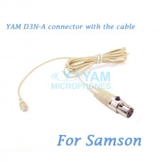 YAM D3N Connector with the Cable For HM5 fit Samson Wireless Microphones