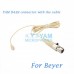 YAM Beige HM5-C4BE Headset Microphone For Beyer Wireless Microphone
