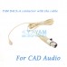 YAM Beige HM5-C4CA Headset Microphone For CAD Audio Wireless Microphone
