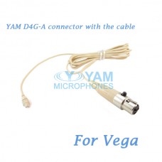 YAM D4G Connector with the Cable For HM5 fit Vega Wireless Microphones