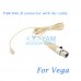 YAM Beige HM5-C4G Headset Microphone For Vega Wireless Microphone