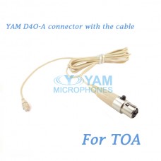YAM D4O Connector with the Cable For HM5 fit TOA Wireless Microphones