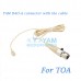 YAM Beige HM5-C4O Headset Microphone For TOA Wireless Microphone