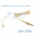 YAM Beige HM5-C4O Headset Microphone For TOA Wireless Microphone