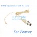 YAM Beige HM5-C4Q Headset Microphone For Peavey Wireless Mirophone
