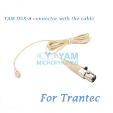 YAM D4R Connector with the Cable For HM5 fit Trantec Wireless Microphones