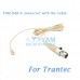 YAM Beige HM5-C4R Headset Microphone For Trantec Wireless Microphone