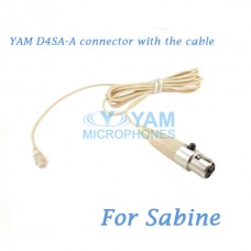 YAM D4SA Connector with the Cable For HM5 fit Sabine Wireless Microphones