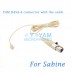 YAM Beige HM5-C4SA Headset Microphone For Sabine Wireless Microphone