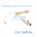 YAM Beige HM5-C4SA Headset Microphone For Sabine Wireless Microphone
