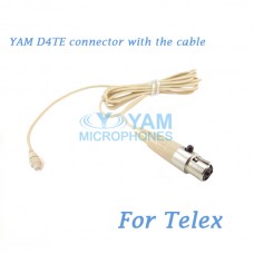 YAM D4TE Connector with the Cable For HM5 fit Telex Wireless Microphones