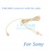 YAM Beige HM5-C4W Headset Microphone For  SONY Wireless Mirophones