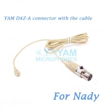 YAM D4Z Connector with the Cable For HM5 fit Nady Wireless Microphones
