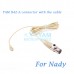 YAM Beige HM5-C4Z Headset Microphone For Nady Wireless Microphone